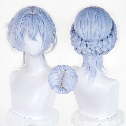 BoomCosplay Game WuWa Cosplay The Shorekeeper All That Resonates Silver Blue 40cm Wig