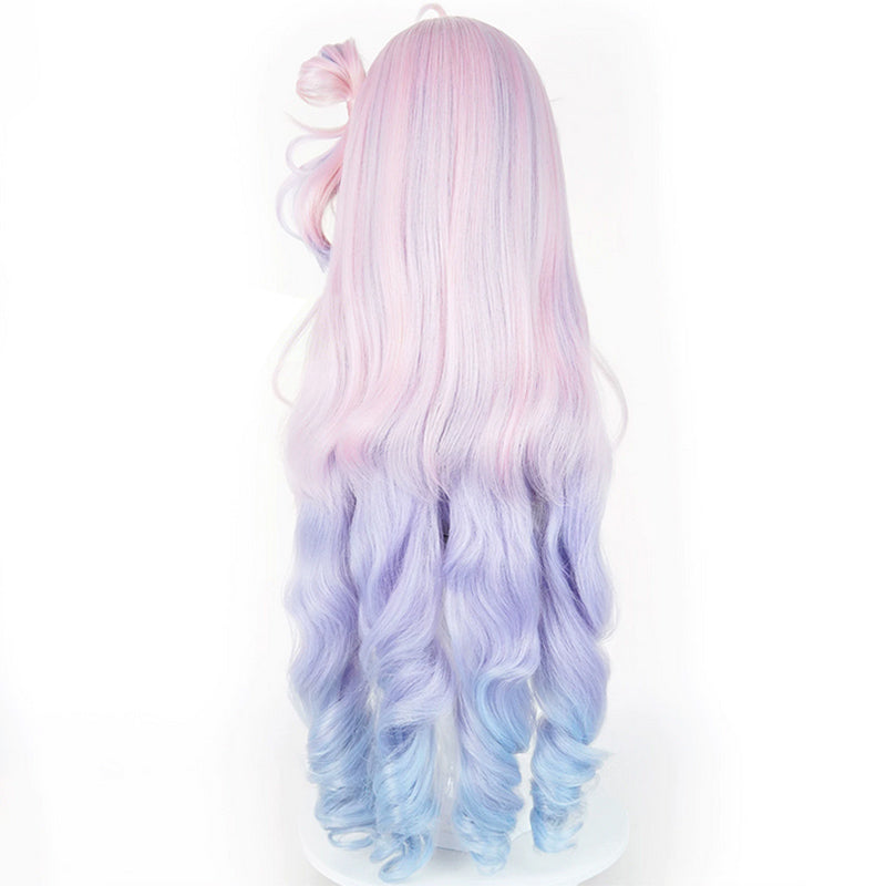 BoomCosplay Game Wuwa Cosplay Denia Pink Purple Blue 100cm Wig