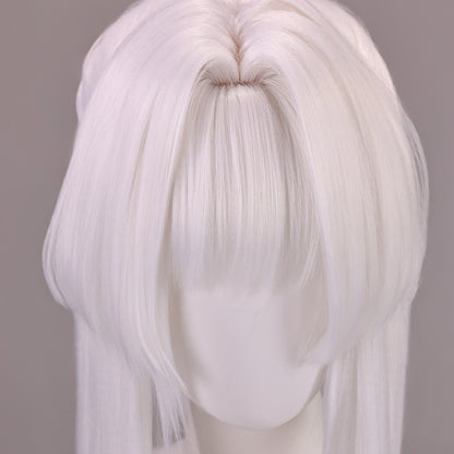 BoomCosplay Game Wuwa Cosplay Hiyuki White Gradient Purple Wig