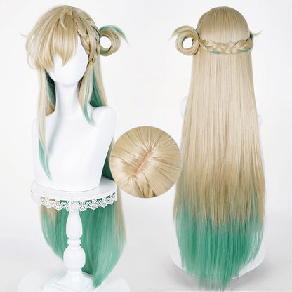 BoomCosplay Spiel Wuwa Cosplay Denia Pink Lila Blau 100cm Perücke