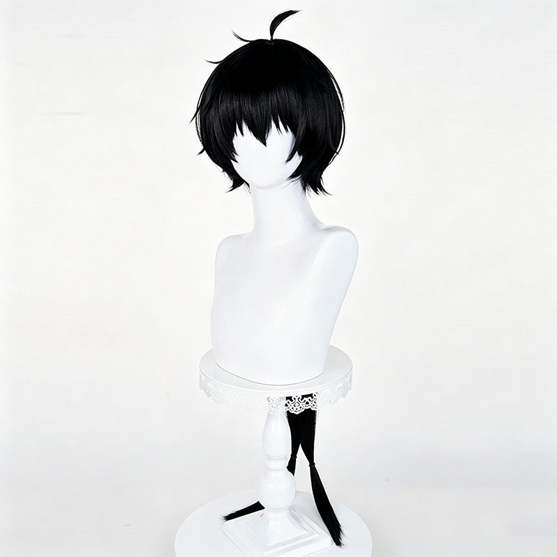 BoomCosplay Game Wuwa Cosplay Male Rover Black 98cm Wig
