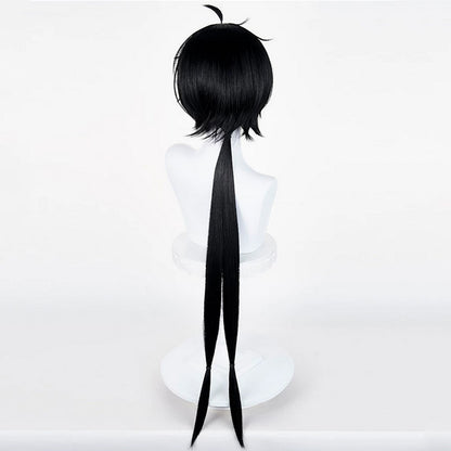 BoomCosplay Game Wuwa Cosplay Male Rover Black 98cm Wig