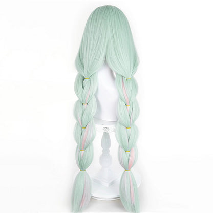 BoomCosplay Game Wuwa Cosplay Phrolova Light Green Pink 100cm Wig