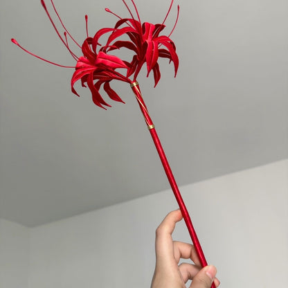 BoomCosplay Game Wuwa Cosplay Phrolova Red Spider Lily Flower Accessory Prop