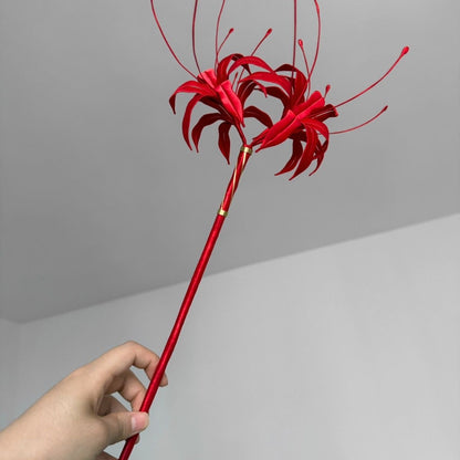 BoomCosplay Game Wuwa Cosplay Phrolova Red Spider Lily Flower Accessory Prop