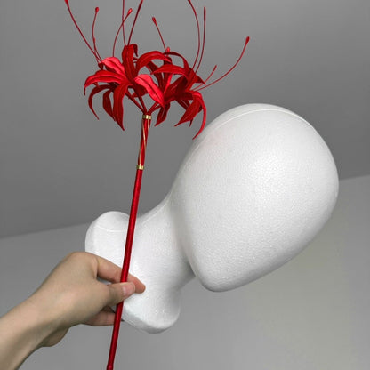 BoomCosplay Game Wuwa Cosplay Phrolova Red Spider Lily Flower Accessory Prop