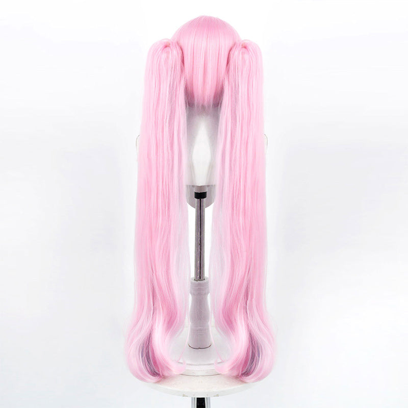 BoomCosplay Spiel HSR Cosplay Evanescia Perücke 40cm rosa Perücke