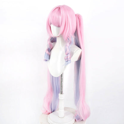 BoomCosplay Spiel HSR Cosplay Evanescia Perücke 40cm rosa Perücke