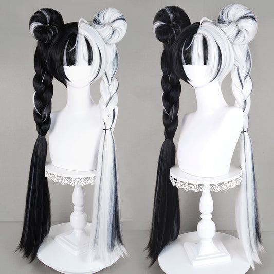 BoomCosplay Spiel Wuwa Cosplay Denia Pink Lila Blau 100cm Perücke