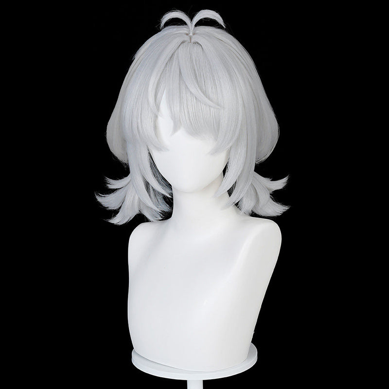 BoomCosplay Game ZZZ Cosplay Dracaene Sunbringer Custom Color Gradient Blue Silver Gray 45cm Wig