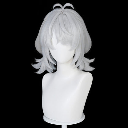 BoomCosplay Game ZZZ Cosplay Dracaene Sunbringer Custom Color Gradient Blue Silver Gray 45cm Wig