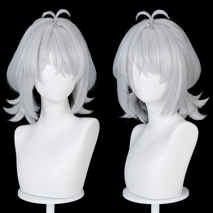 BoomCosplay Game ZZZ Cosplay Dracaene Sunbringer Custom Color Gradient Blue Silver Gray 45cm Wig