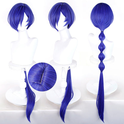 BoomCosplay Game ZZZ Cosplay Promeia Blue Purple 120cm Wig
