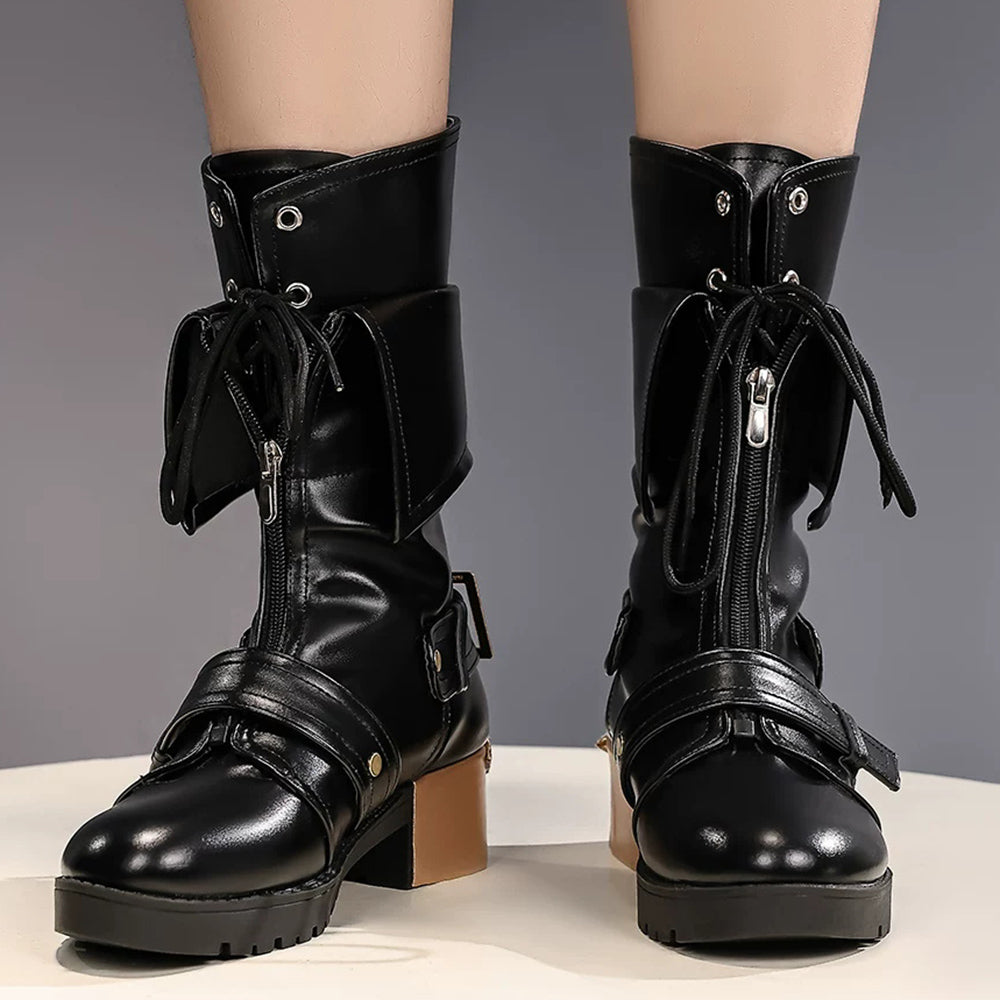BoomCosplay Game HSR Cosplay Evanescia Schwarze Schuhe
