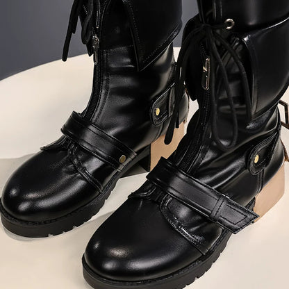 BoomCosplay Game HSR Cosplay Evanescia Schwarze Schuhe