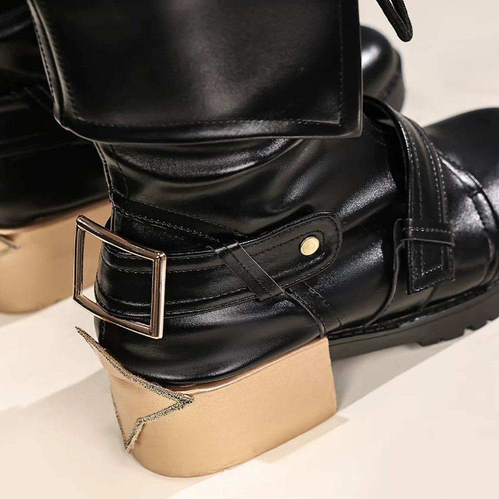 BoomCosplay Game HSR Cosplay Evanescia Schwarze Schuhe
