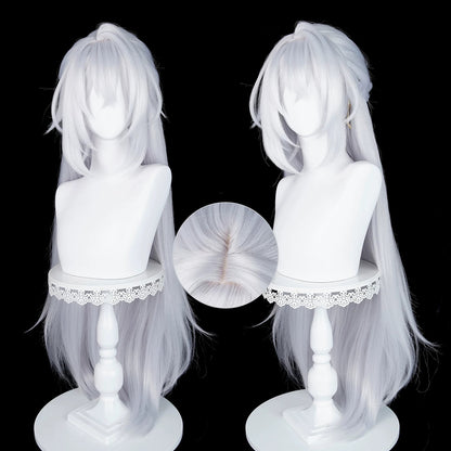 BoomCosplay Game ZZZ Cosplay Severian Lowell Silver White 98cm Wig