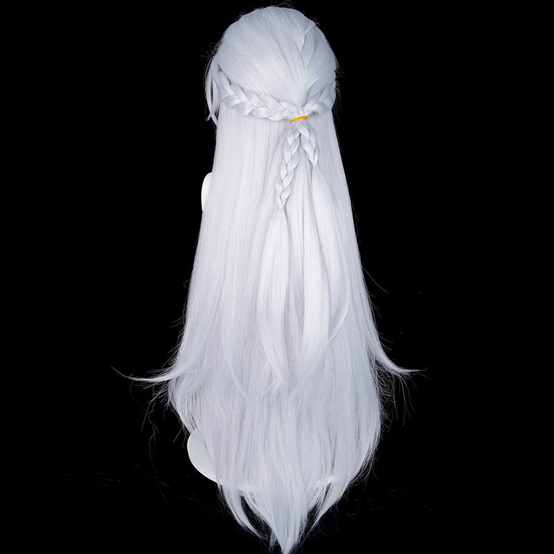 BoomCosplay Game ZZZ Cosplay Severian Lowell Silver White 98cm Wig