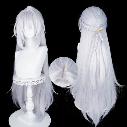 BoomCosplay Game ZZZ Cosplay Severian Lowell Silver White 98cm Wig