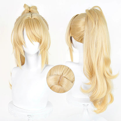 BoomCosplay Game ZZZ Cosplay Sigrid de L'Azur Golden 60cm Wig