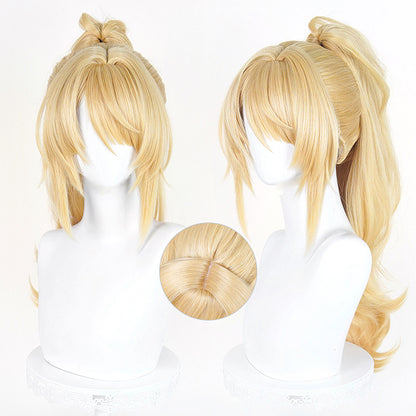 BoomCosplay Game ZZZ Cosplay Sigrid de L'Azur Golden 60cm Wig