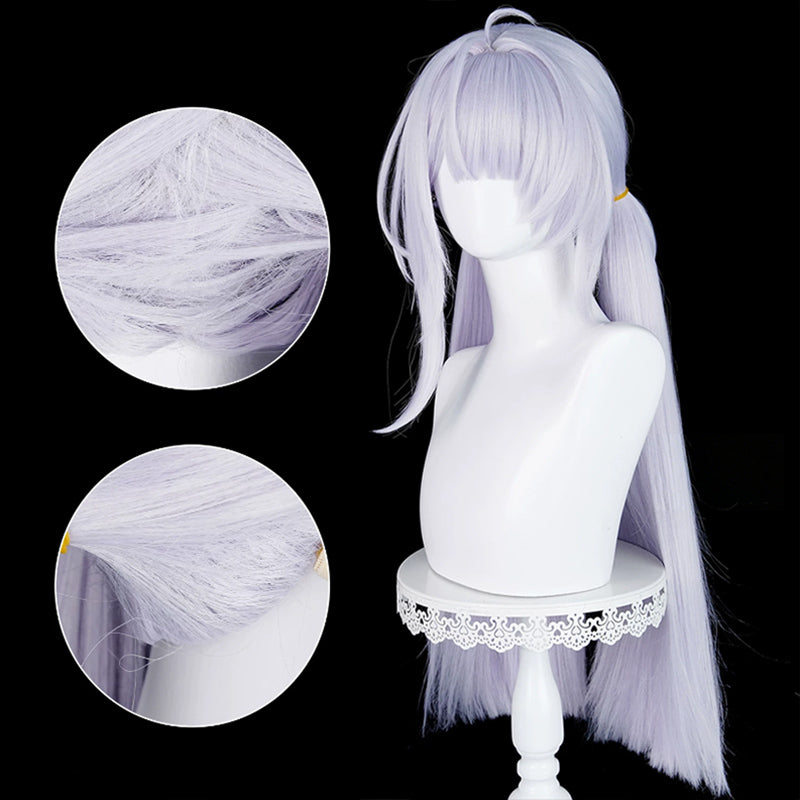 BoomCosplay Game ZZZ Cosplay Velina Airgid Silver Purple 78cm Wig