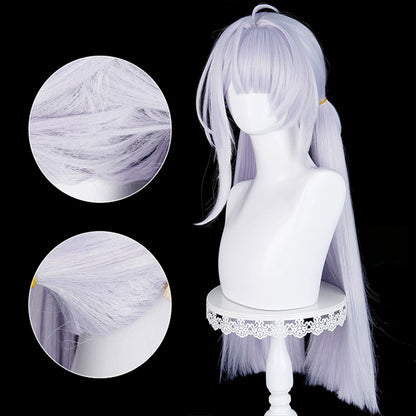 BoomCosplay Game ZZZ Cosplay Velina Airgid Silver Purple 78cm Wig