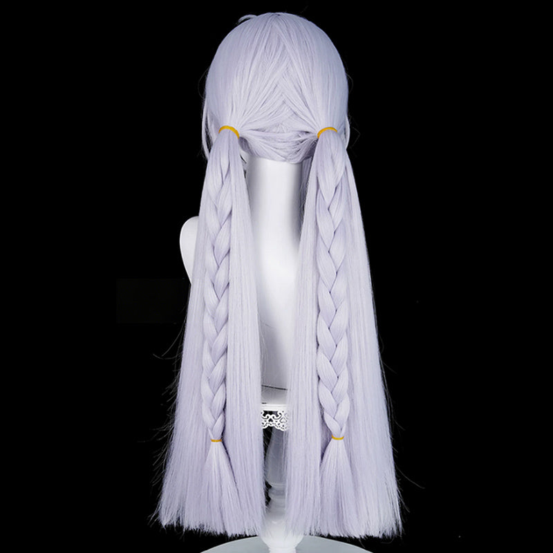 BoomCosplay Game ZZZ Cosplay Velina Airgid Silver Purple 78cm Wig