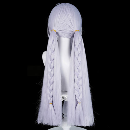 BoomCosplay Game ZZZ Cosplay Velina Airgid Silver Purple 78cm Wig