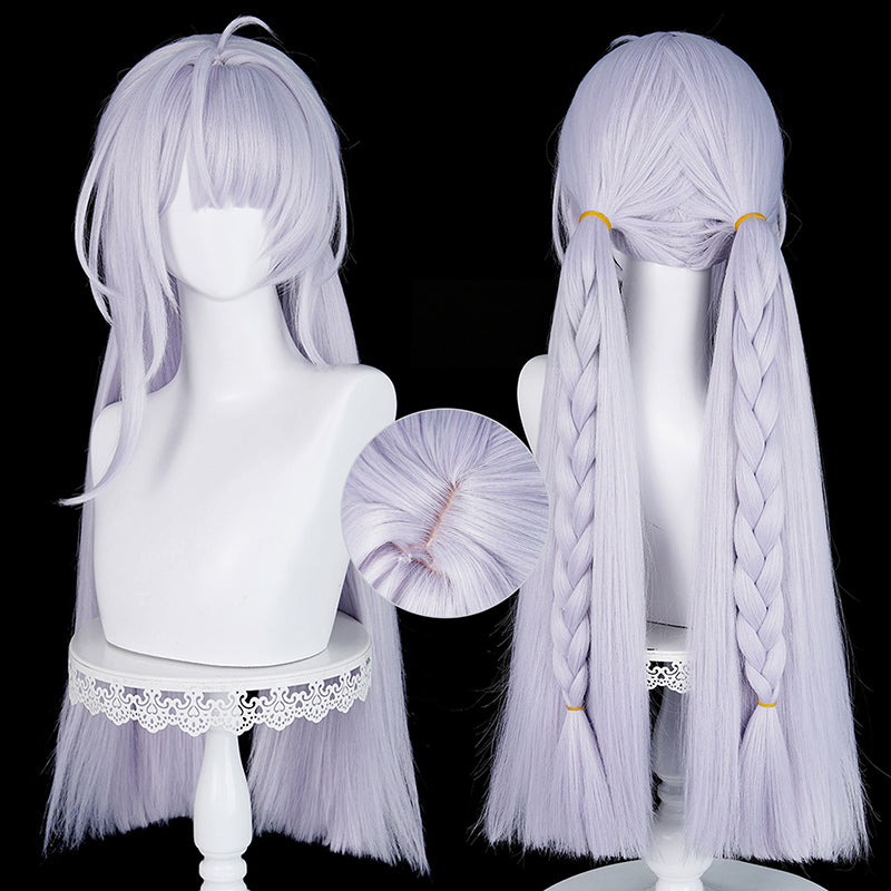 BoomCosplay Game ZZZ Cosplay Velina Airgid Silver Purple 78cm Wig