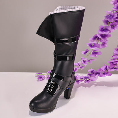 BoomCosplay Game HSR Cosplay Evanescia Schwarze Schuhe