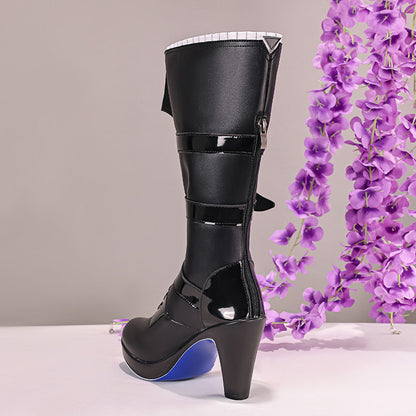 BoomCosplay Game HSR Cosplay Evanescia Schwarze Schuhe
