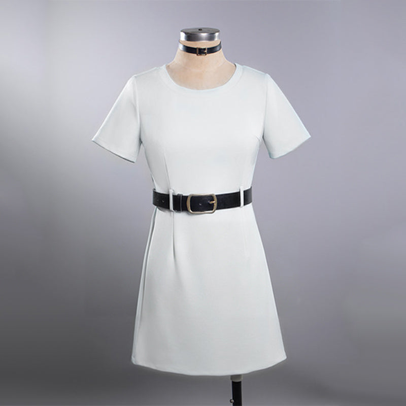 BoomCosplay Anime Supermarket Cosplay Dress Leather Coat Costume