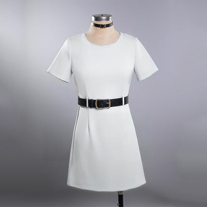 BoomCosplay Anime Supermarket Cosplay Dress Leather Coat Costume