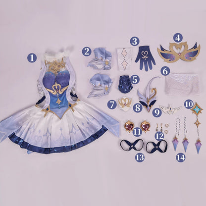 BoomCosplay【S-XXL】Game Genshin Cosplay Odette Costume