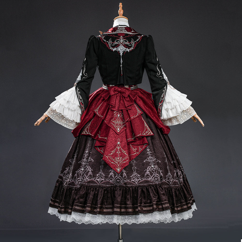BoomCosplay Game Love and Deepspace Cosplay Female Protagonist Player MC Silverwing Fiend Bloodmoon Soulpact Costume
