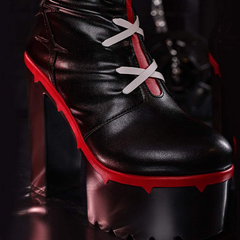 BoomCosplay Game ZZZ Cosplay Claret Flint Shoes