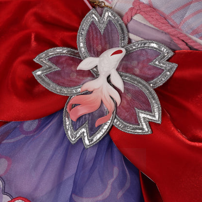 BoomCosplay 【In Stock】【S-XXL】Game HSR Cosplay Evanescia Lunar Blossoming Sakura Costume