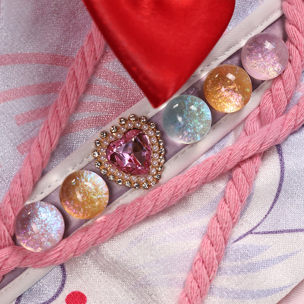 BoomCosplay 【In Stock】【S-XXL】Game HSR Cosplay Evanescia Lunar Blossoming Sakura Costume