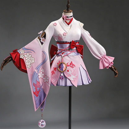 BoomCosplay 【In Stock】【S-XXL】Game HSR Cosplay Evanescia Lunar Blossoming Sakura Costume