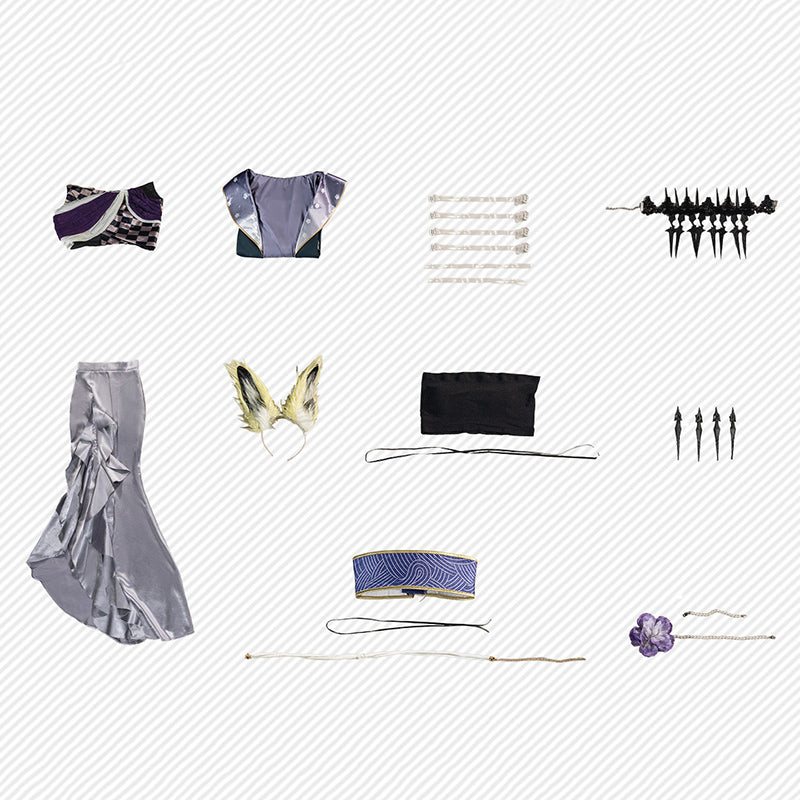BoomCosplay【S-XL】Game Ark Knights Cosplay Vulpisfoglia Out of Focus Costume