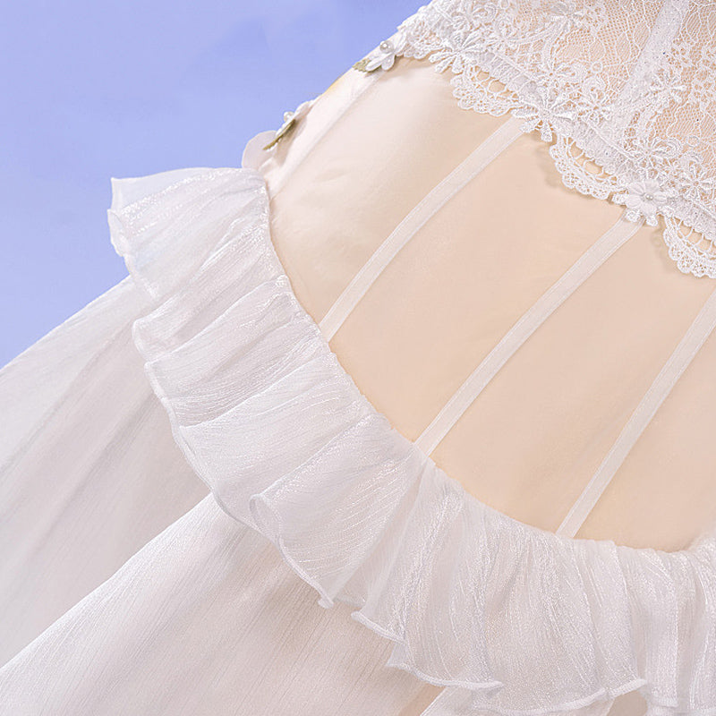 BoomCosplay【S-XL】Game Cosplay Natural White Costume