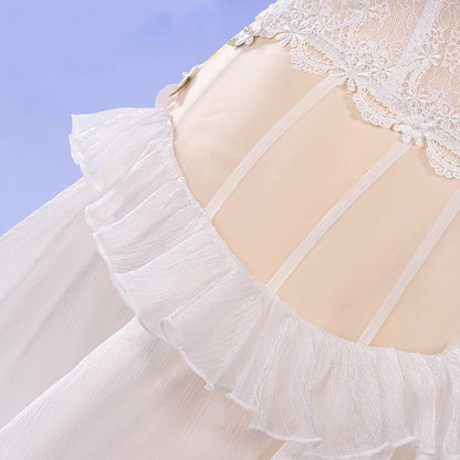 BoomCosplay【S-XL】Game Cosplay Natural White Costume