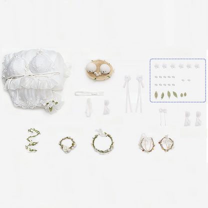 BoomCosplay【S-XL】Game Cosplay Natural White Costume