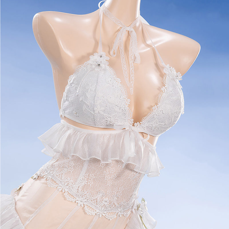 BoomCosplay【S-XL】Game Cosplay Natural White Costume