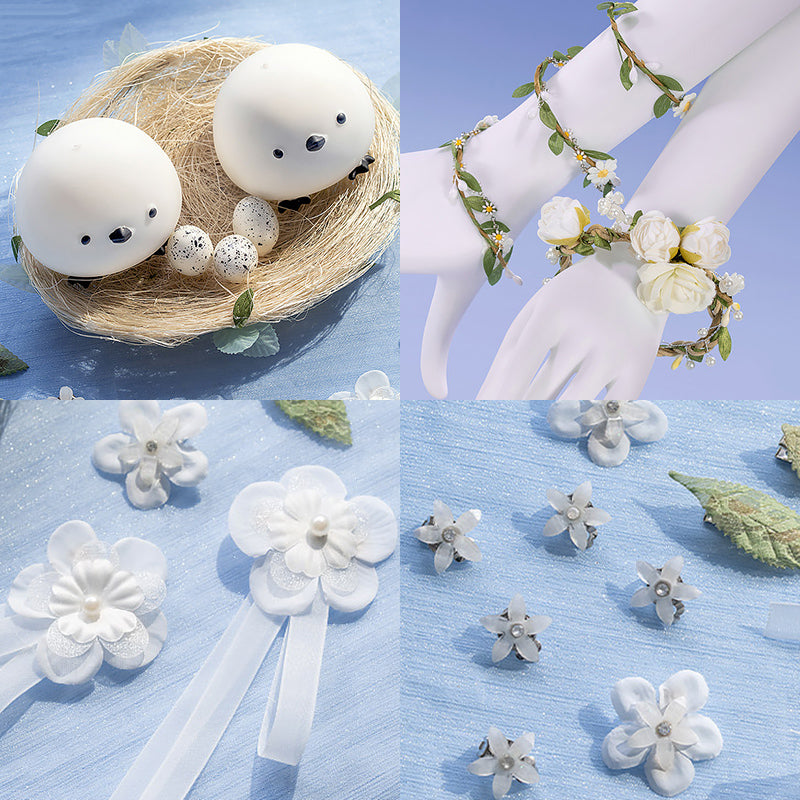 BoomCosplay【S-XL】Game Cosplay Natural White Costume