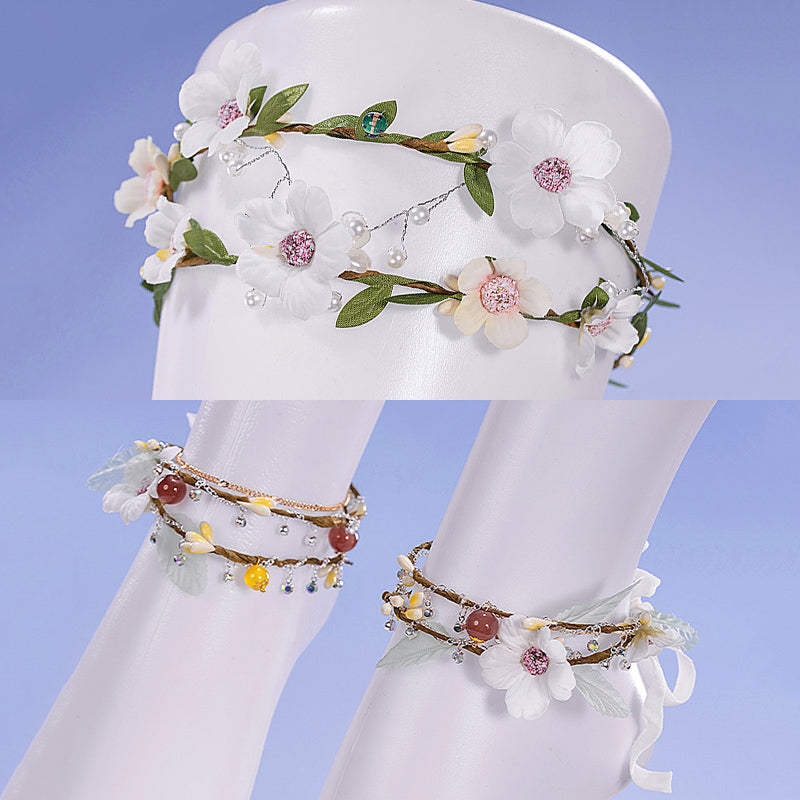 BoomCosplay【S-XL】Game Cosplay Natural White Costume