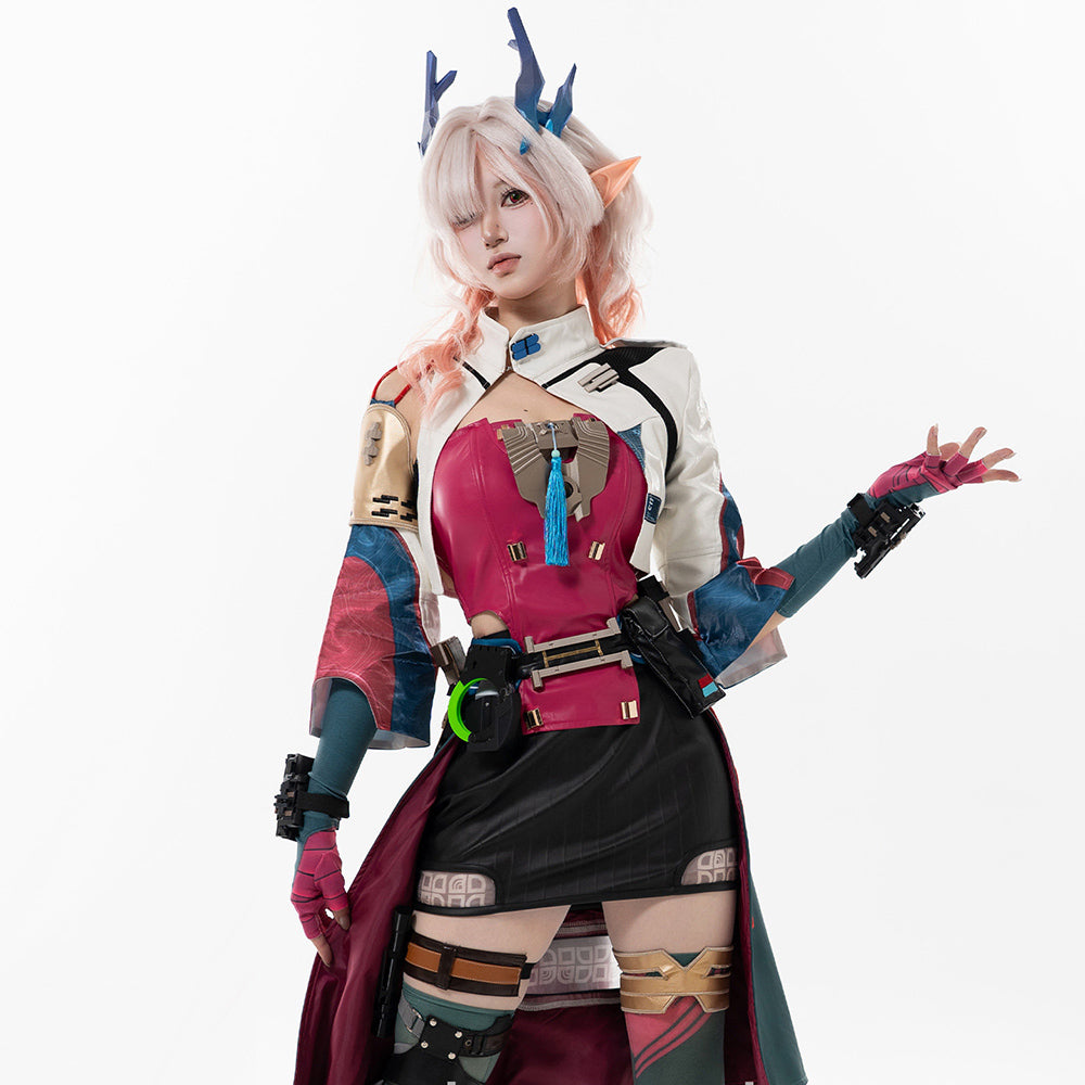 BoomCosplay【S-XL】Game Endfield Cosplay Mi Fu Costume