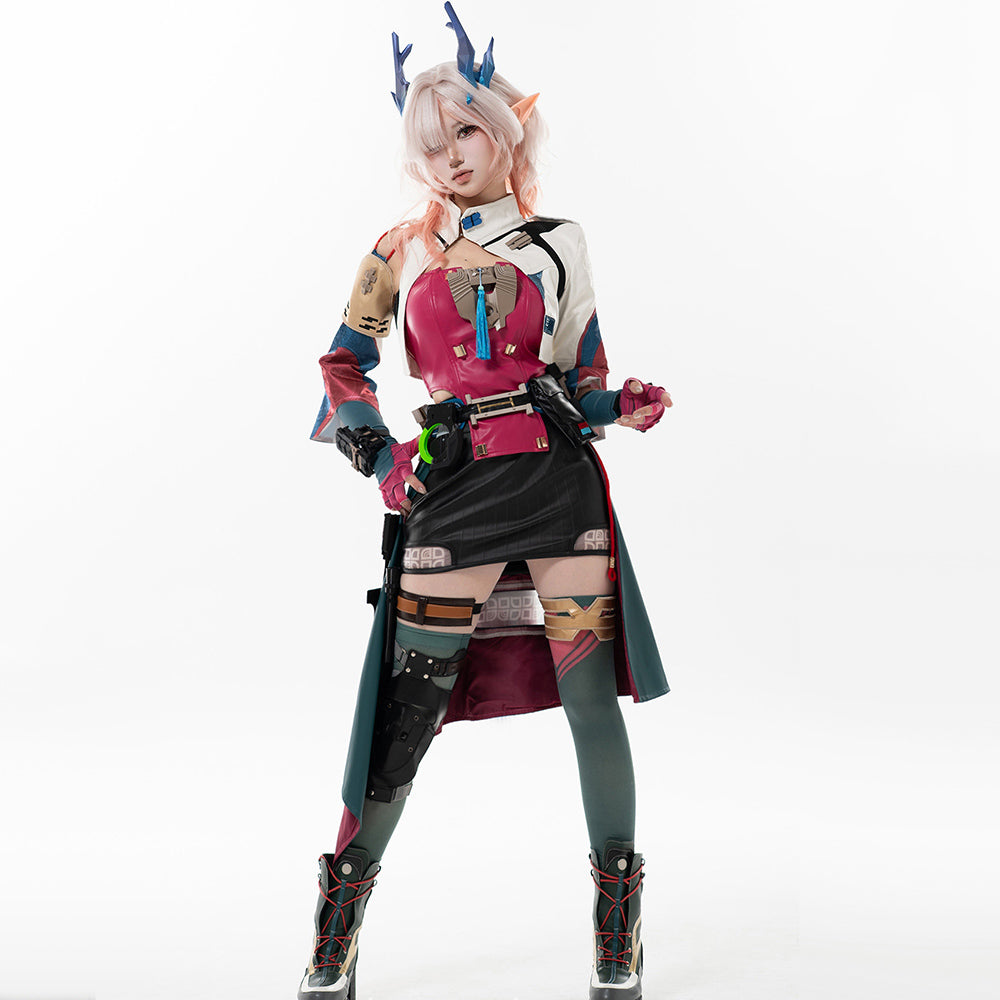 BoomCosplay【S-XL】Game Endfield Cosplay Mi Fu Costume