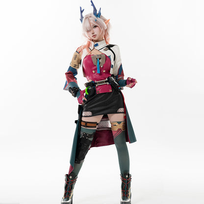 BoomCosplay【S-XL】Game Endfield Cosplay Mi Fu Costume